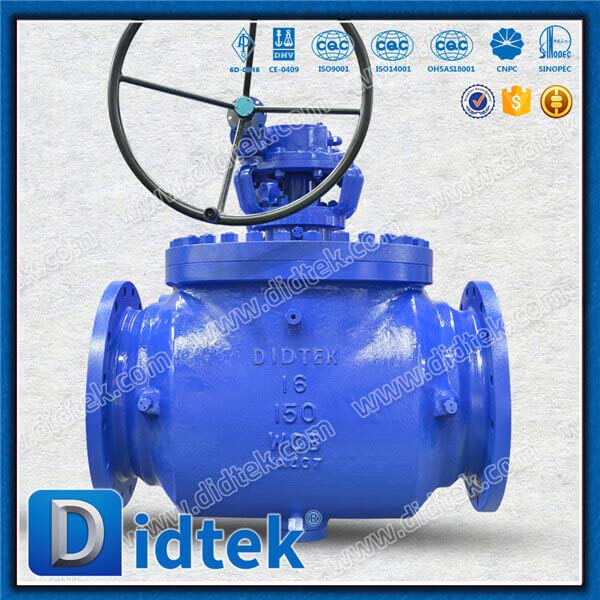 Top Entry Ball Valve Use Double Stage Turbine for Low Torque