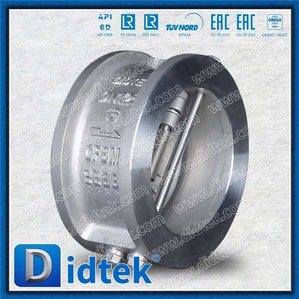 Stainless Steel Duo Plate Wafer Check Valve With EPDM Sealing