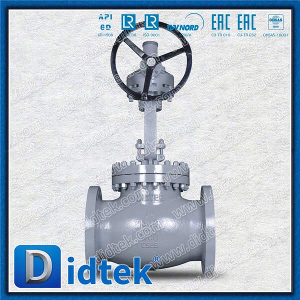 Industrial WCB Bevel Gear Operated Flanged Globe Valve