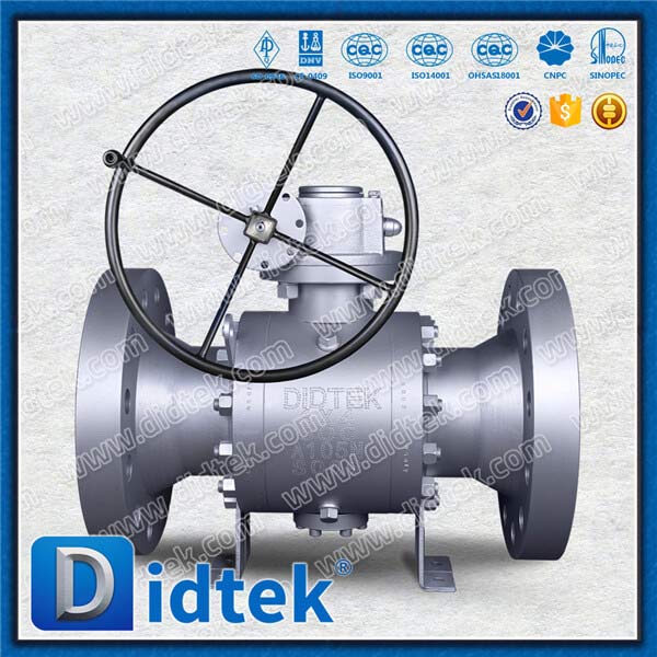 Forged Steel Reduce Bore 3PCS Body Trunnion Ball Valve