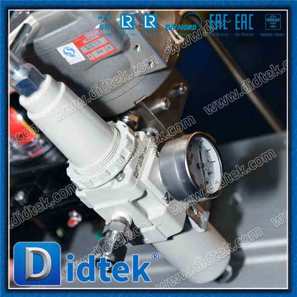 Single-Acting Pneumatic Rotary Actuator Spring Return Triple Eccentric Butterfly Valve