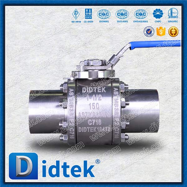 ASTM B381 F2 Titanium Supper Alloy Froged Ball Valve