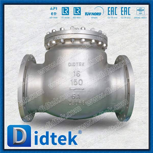 S32760 6A 16'' Flanged Full Opening Renewable Seat Horizontal Swing Check Valve