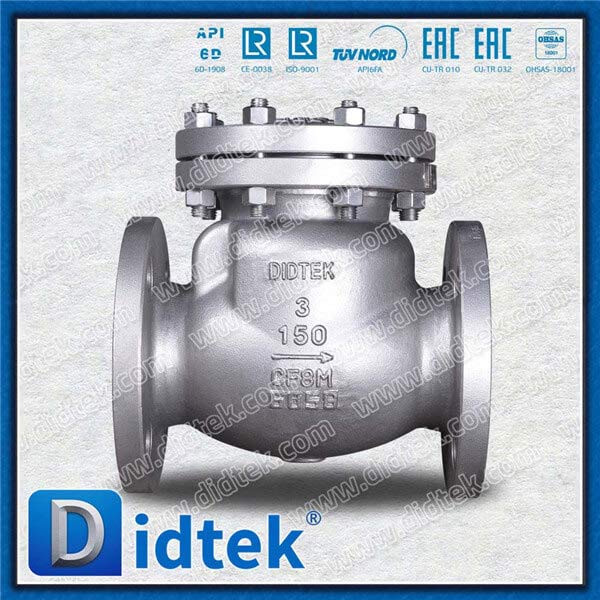 Cryogenic Stainless Steel CF8M Non Return Valve For Russia Project