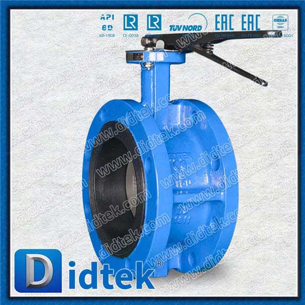 EPDM Seat Flange Connection Ductile Iron Concentric Butterfly Valve
