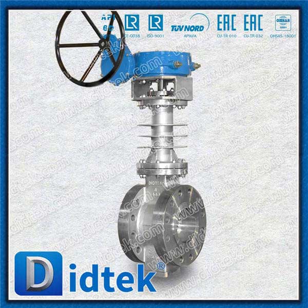 High Temperature Triple Offset Butterfly Valve With Cooling Fin