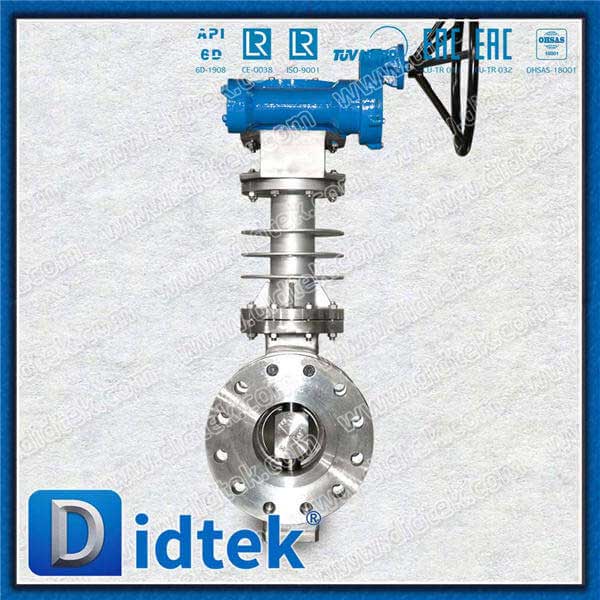 High Temperature Triple Offset Butterfly Valve With Cooling Fin