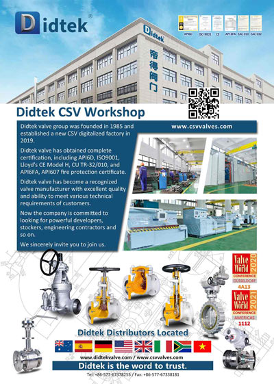Didtek 12th Didtek Valve World Conference Magazine 2020